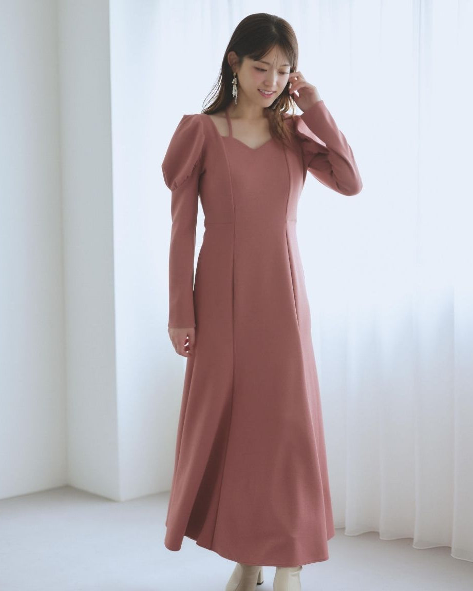 Stretch Puff Sleeve Dress