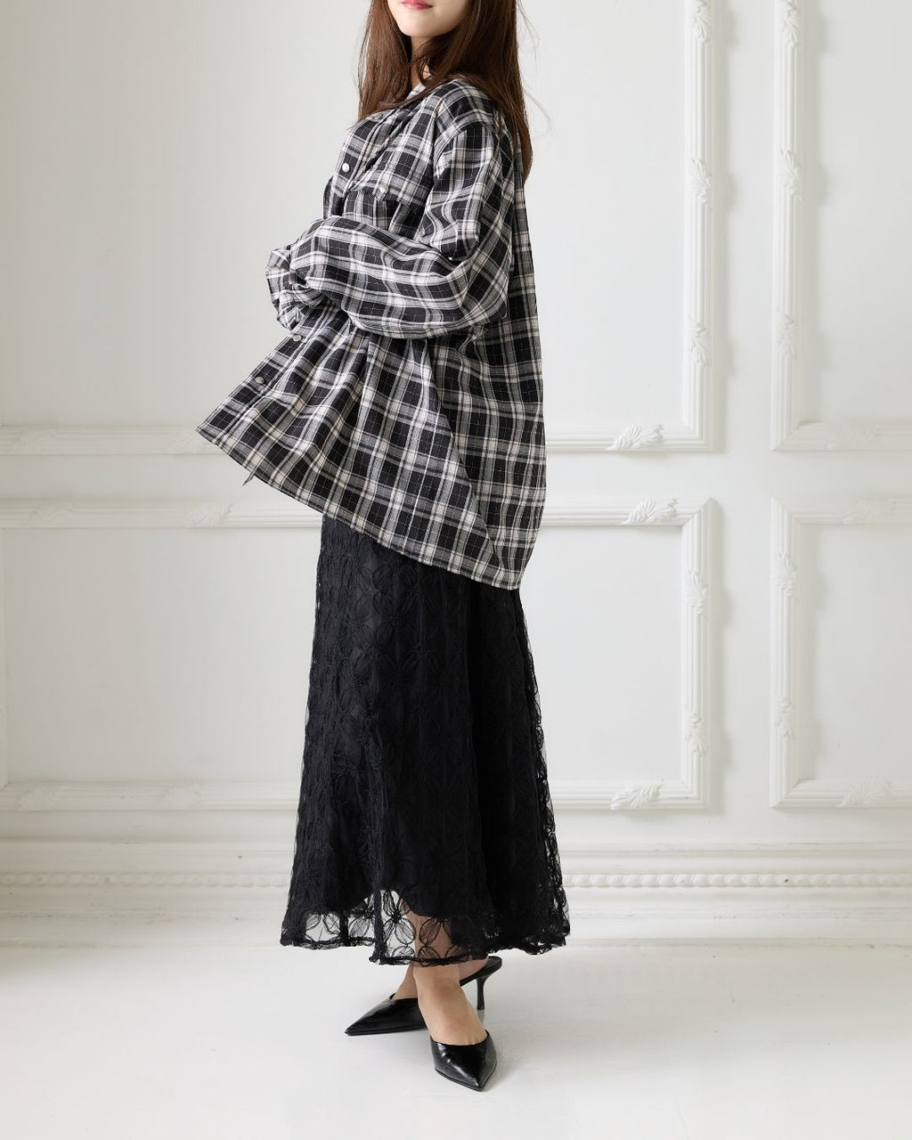 Tule Flower Flare Skirt