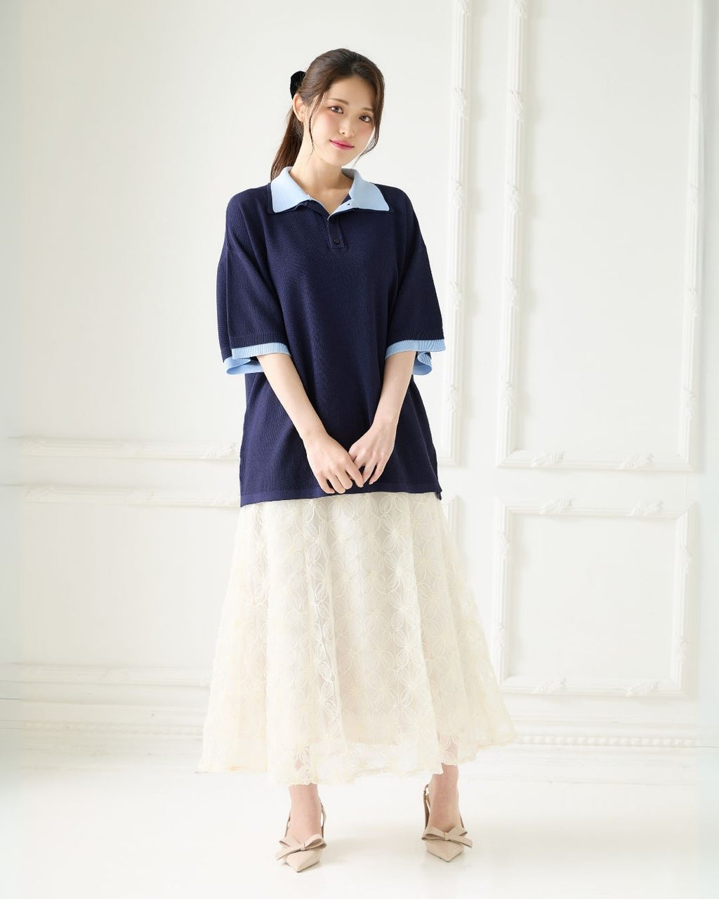 Tule Flower Flare Skirt