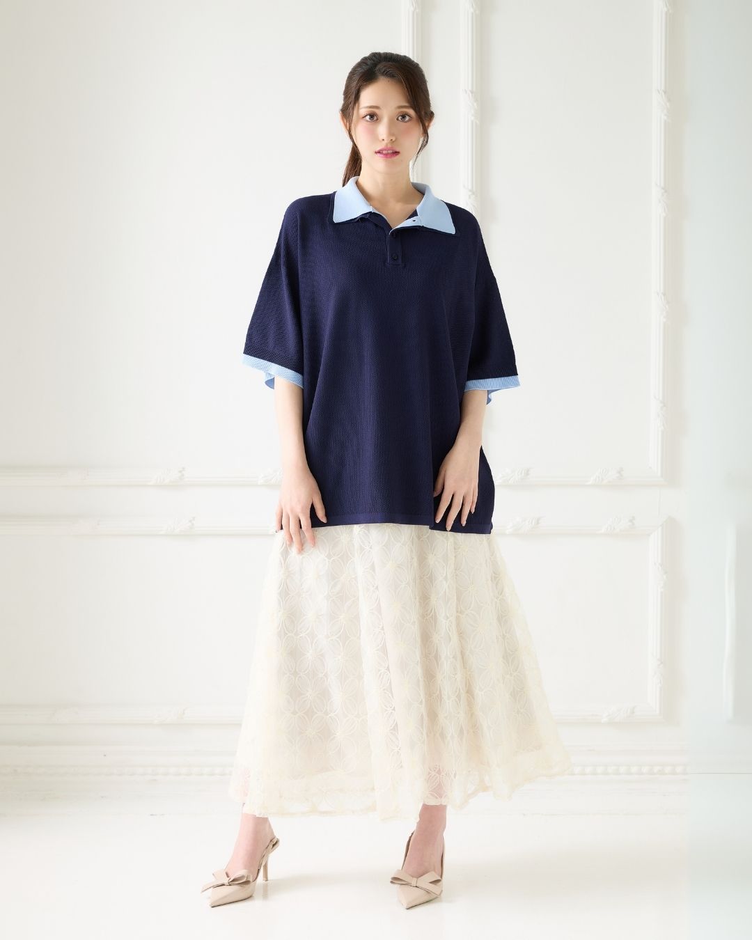 Tule Flower Flare Skirt