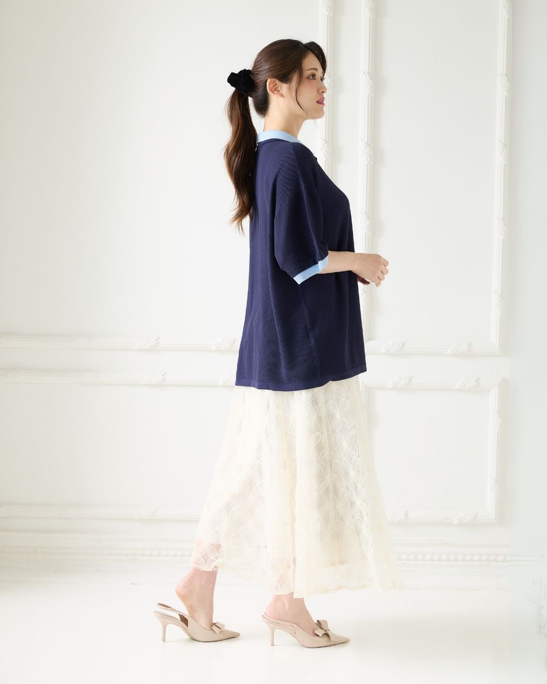 Tule Flower Flare Skirt