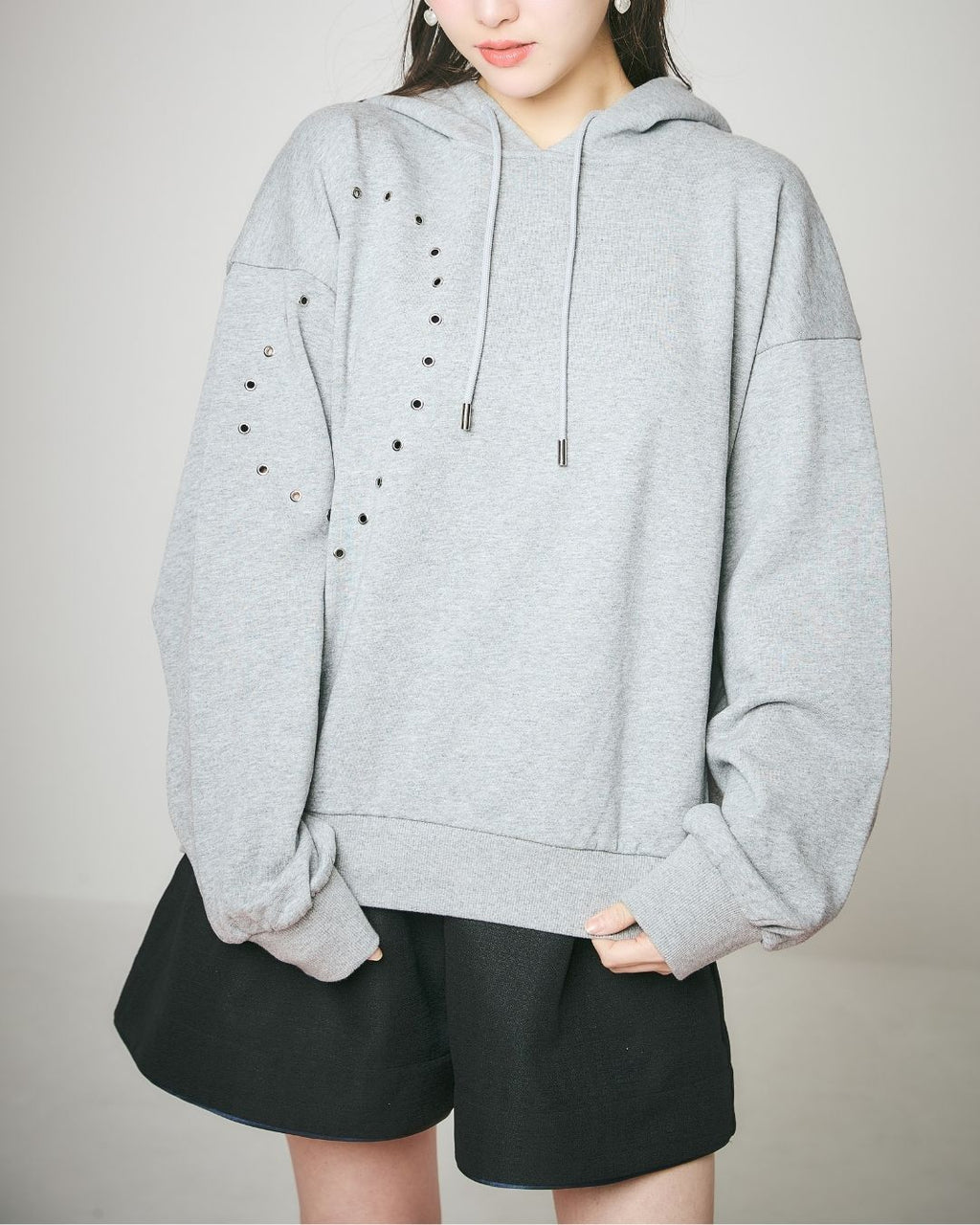 【Unisex】Heart Studs Hoodie