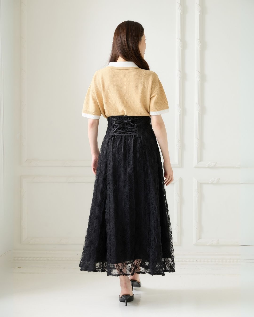 Tule Flower Flare Skirt