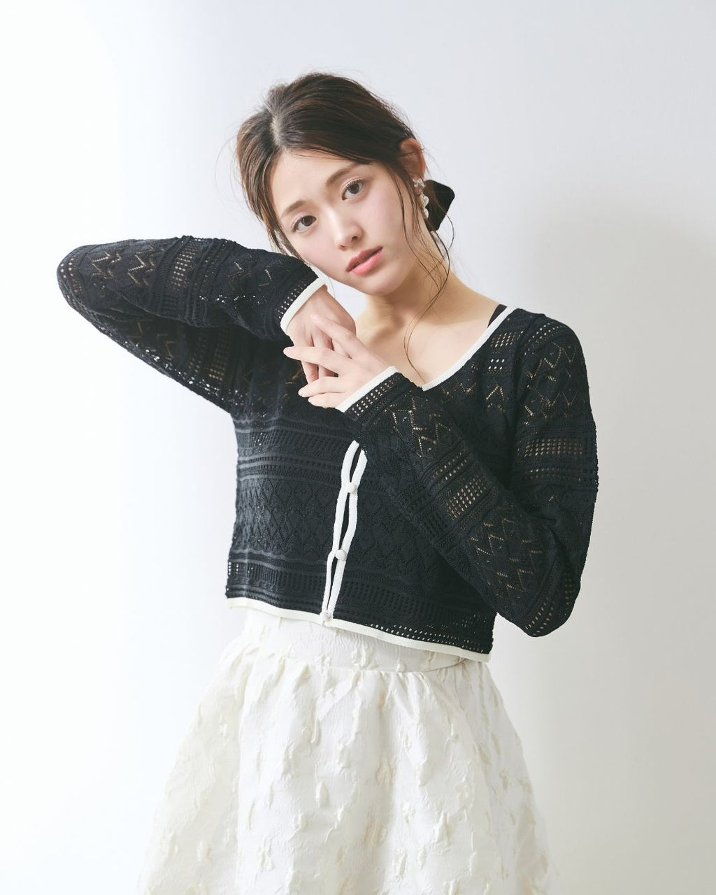 Crochet Bicolor Cardigan