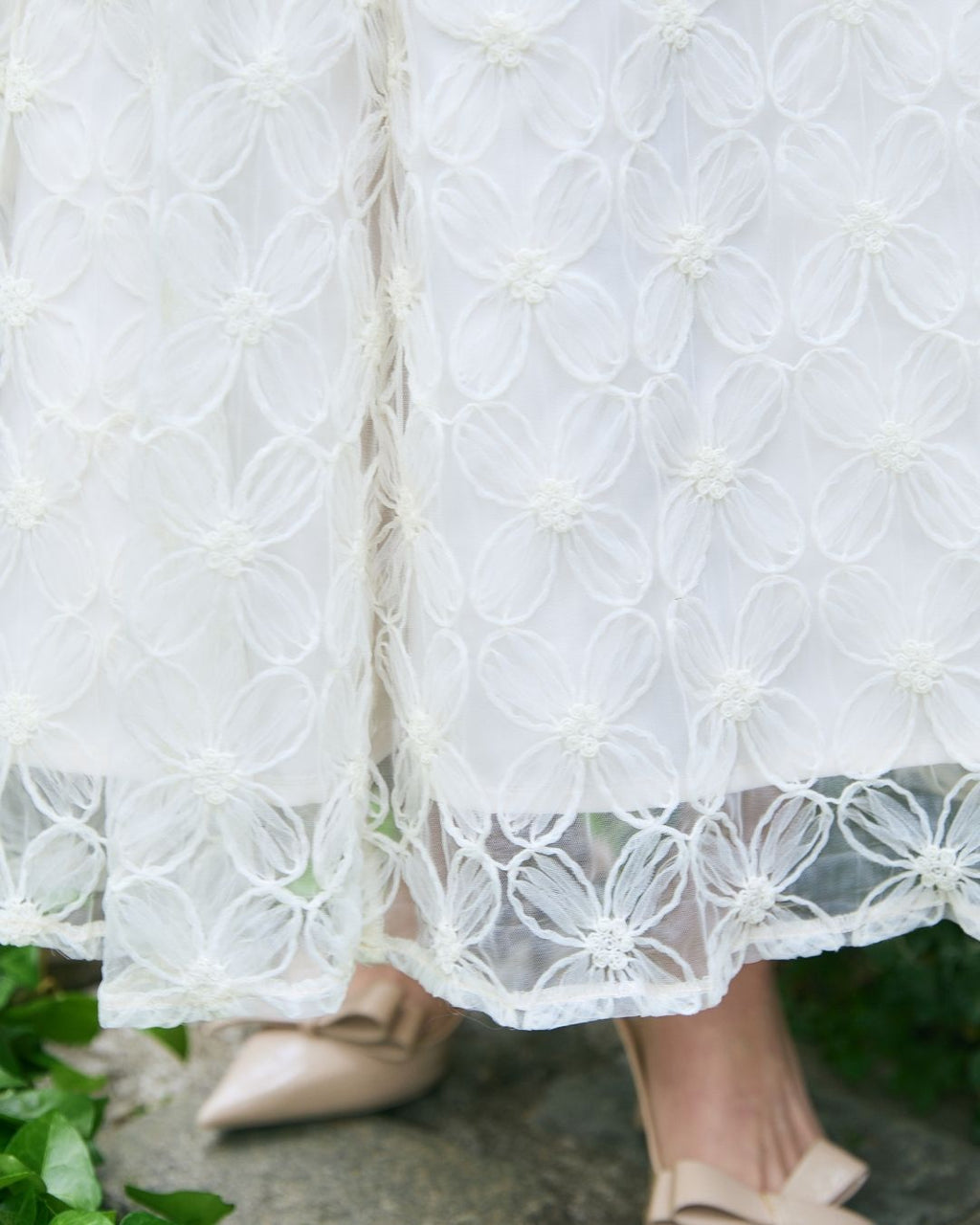 Tule Flower Flare Skirt