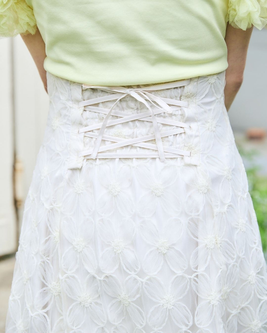 Tule Flower Flare Skirt