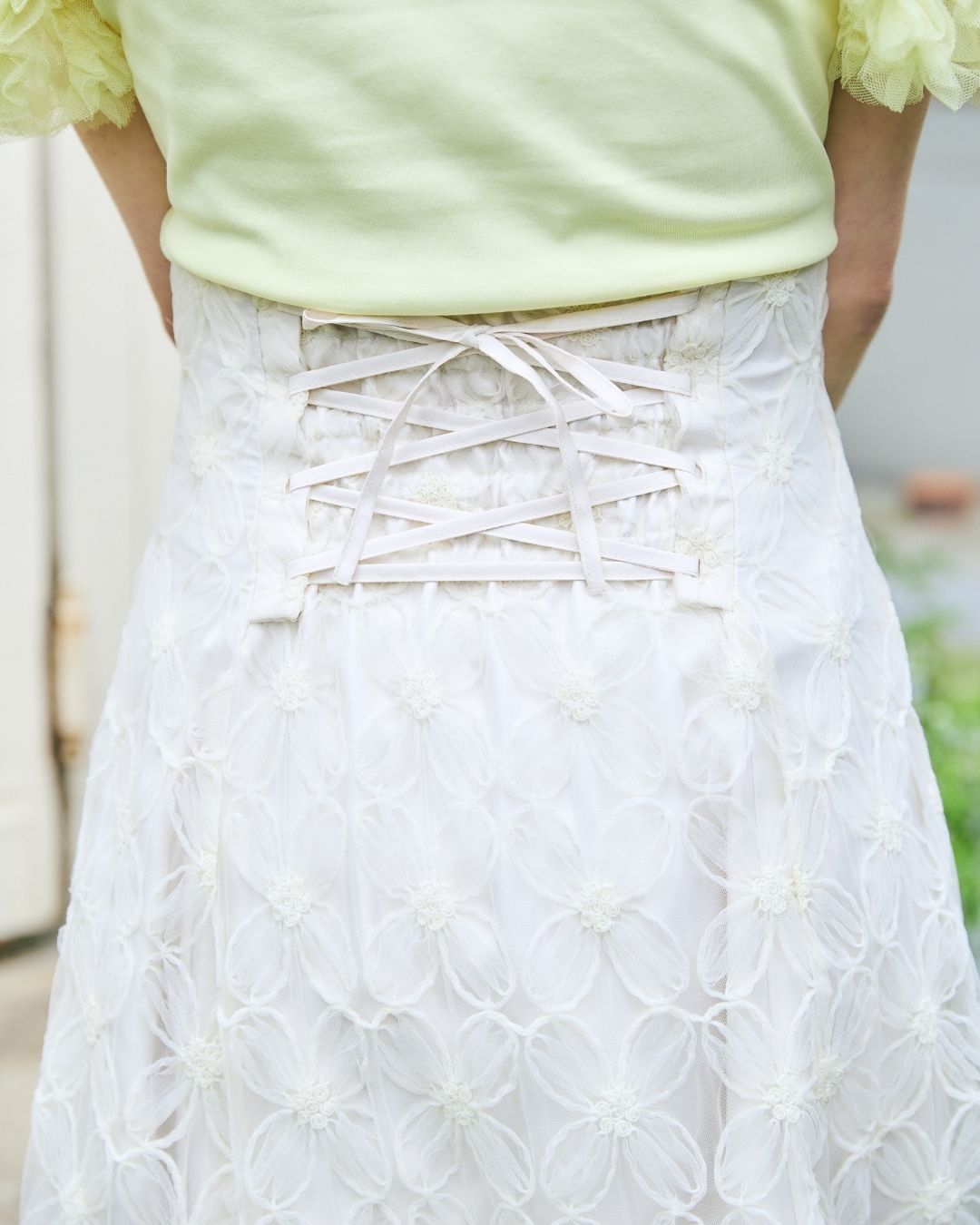 Tule Flower Flare Skirt