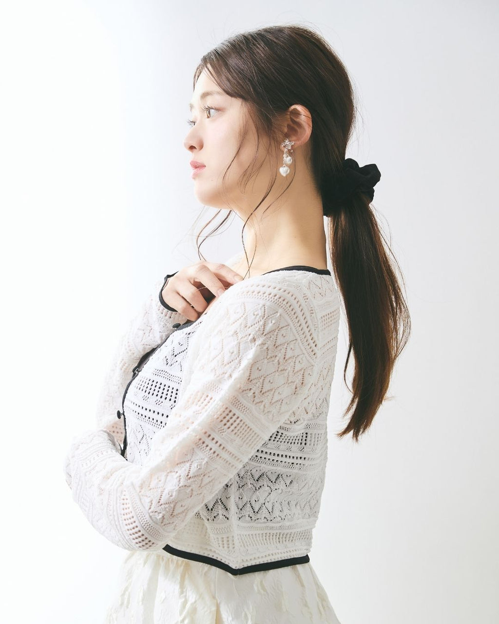 Crochet Bicolor Cardigan