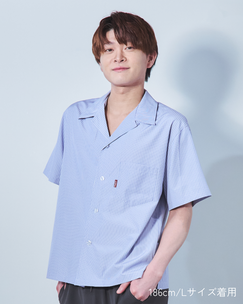 Summer open-collar shirt