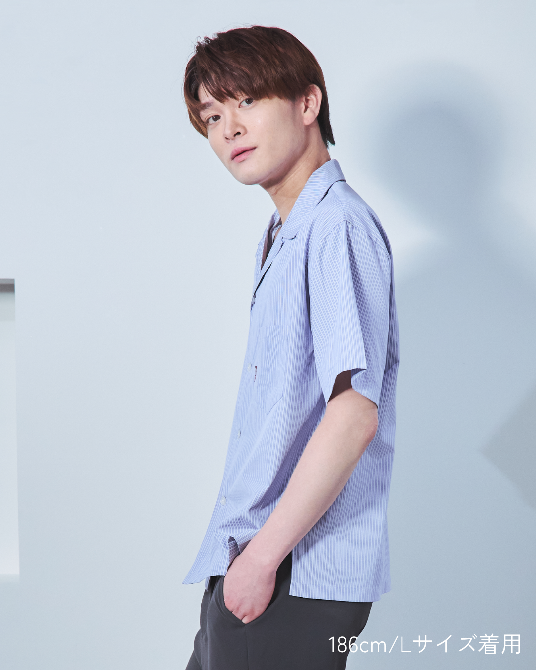 Summer open-collar shirt