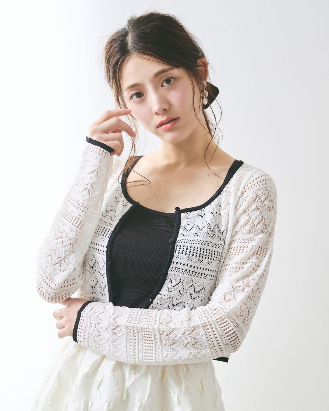 Crochet Bicolor Cardigan