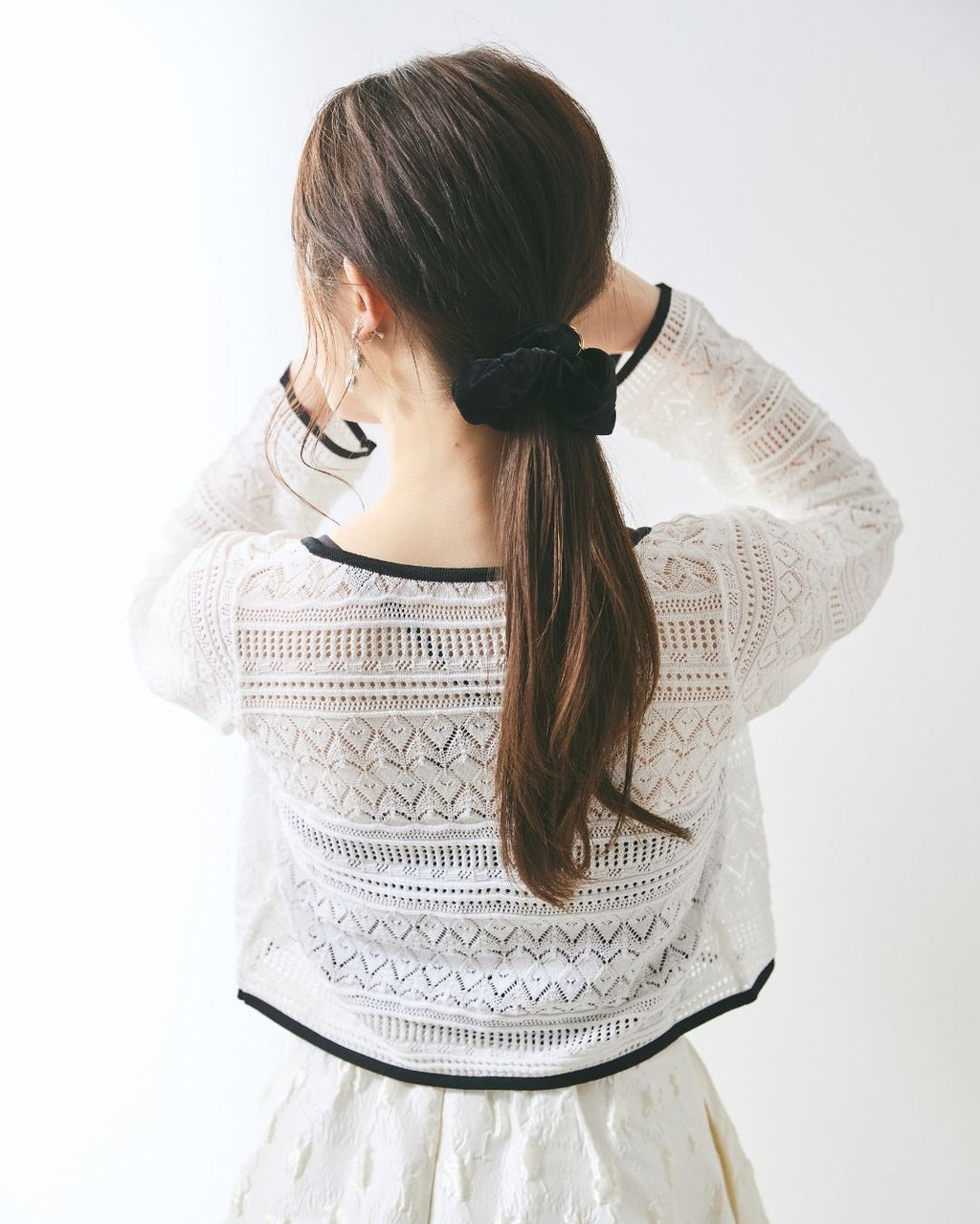 Crochet Bicolor Cardigan