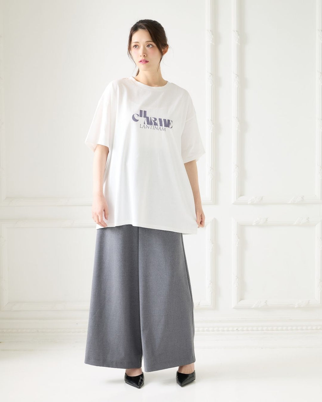 Gather Belt Set Pants