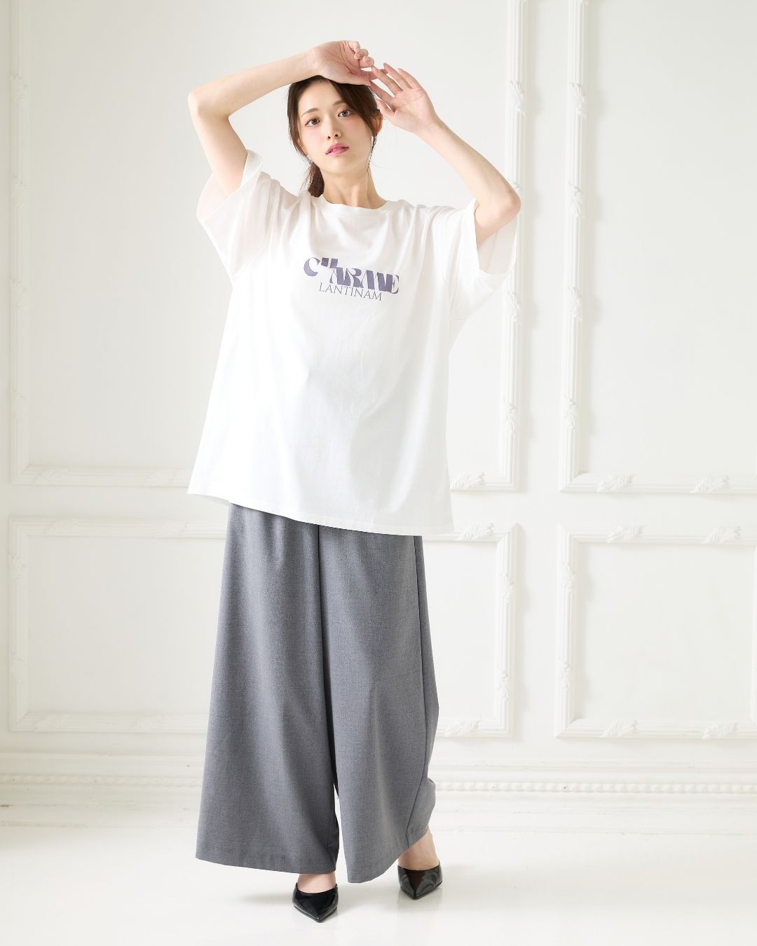 Gather Belt Set Pants