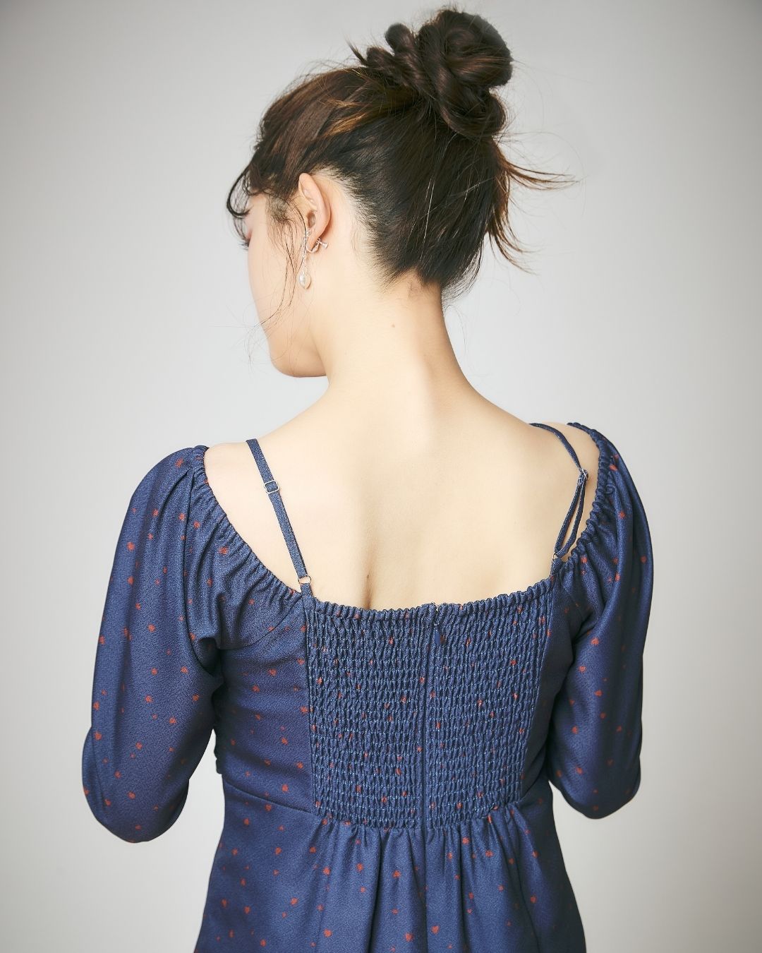 Heart Pattern Ribbon Dress