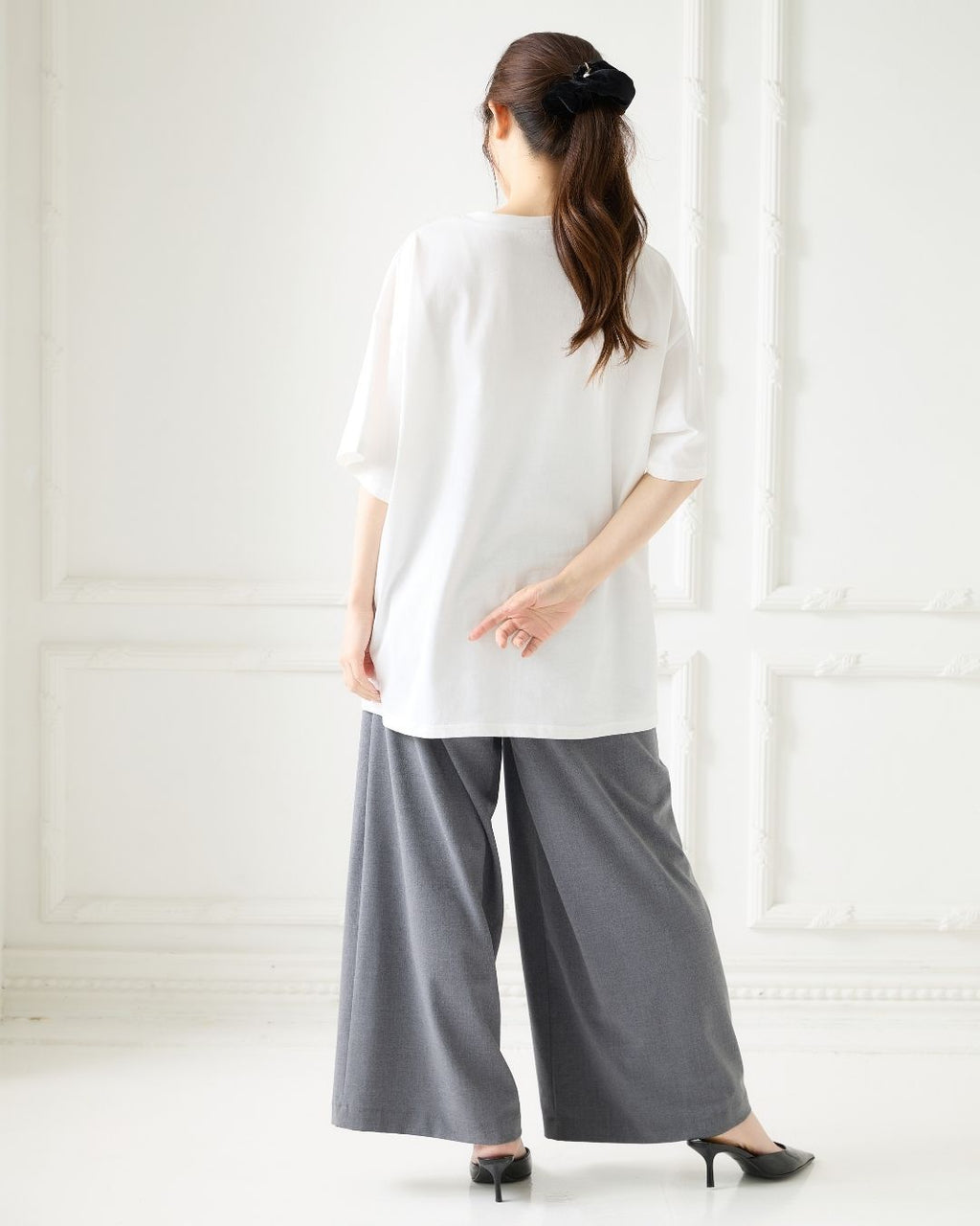 Gather Belt Set Pants