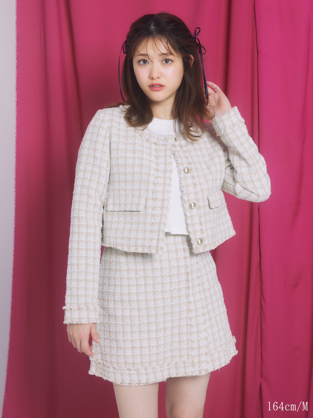 Check Tweed Skirt(short pants)