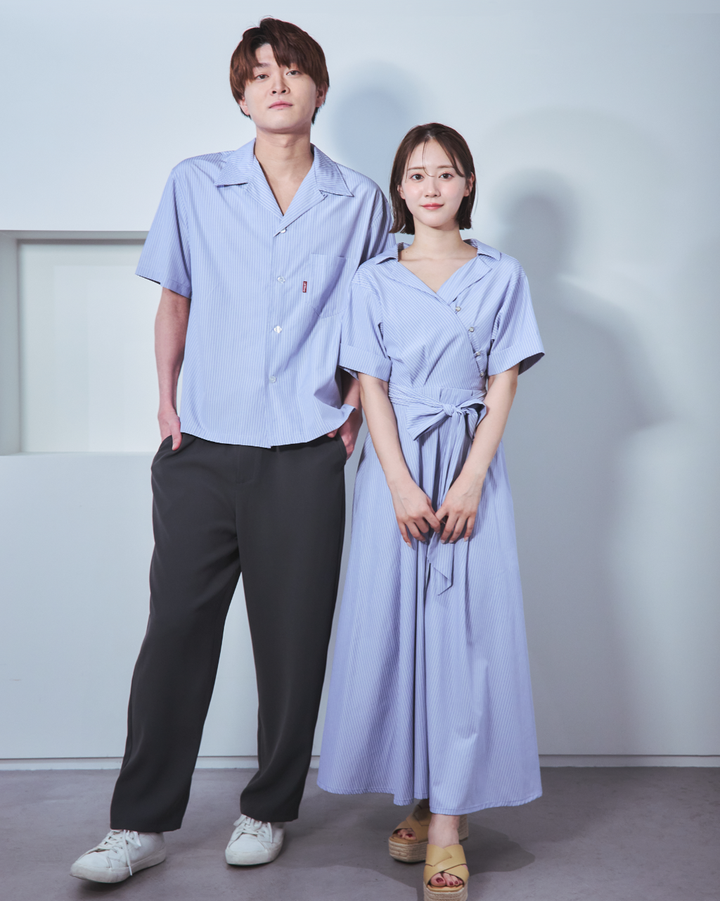 Summer open-collar shirt