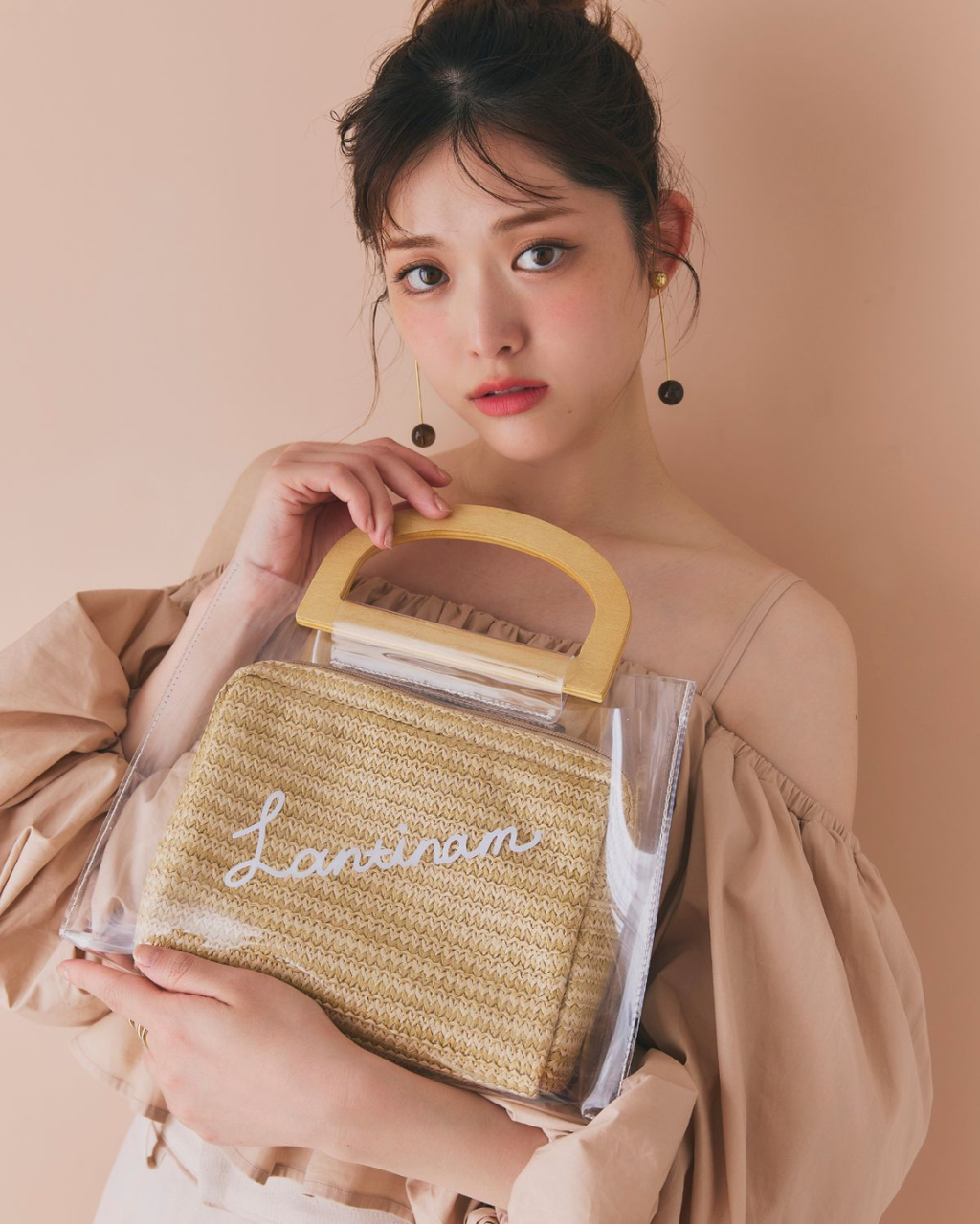 【GirlsAward着用】Lantinam PVC Jute Bag