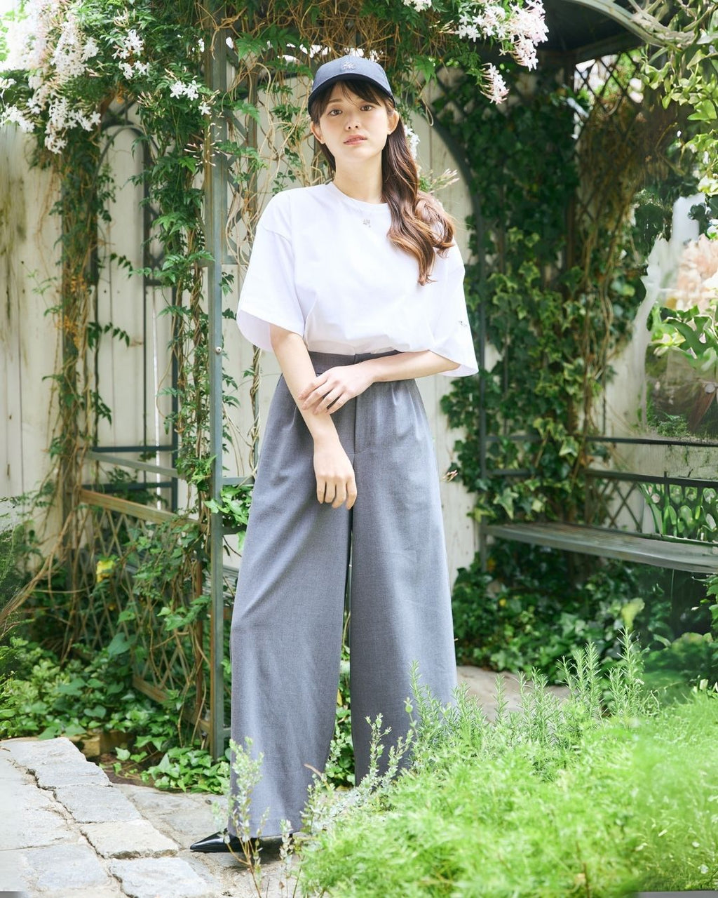 Gather Belt Set Pants