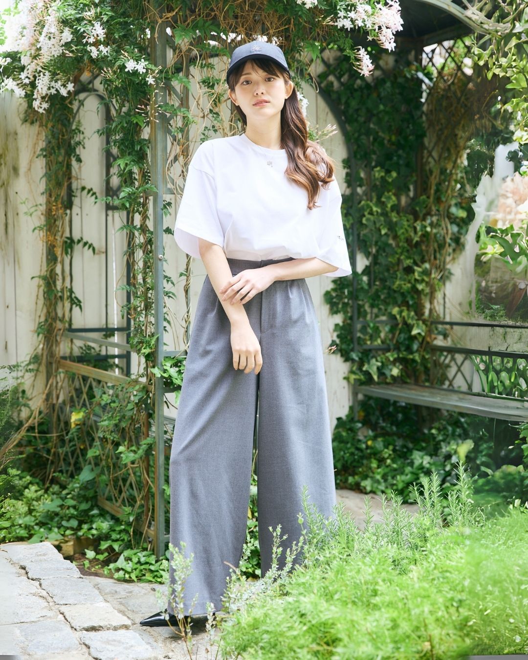 Gather Belt Set Pants