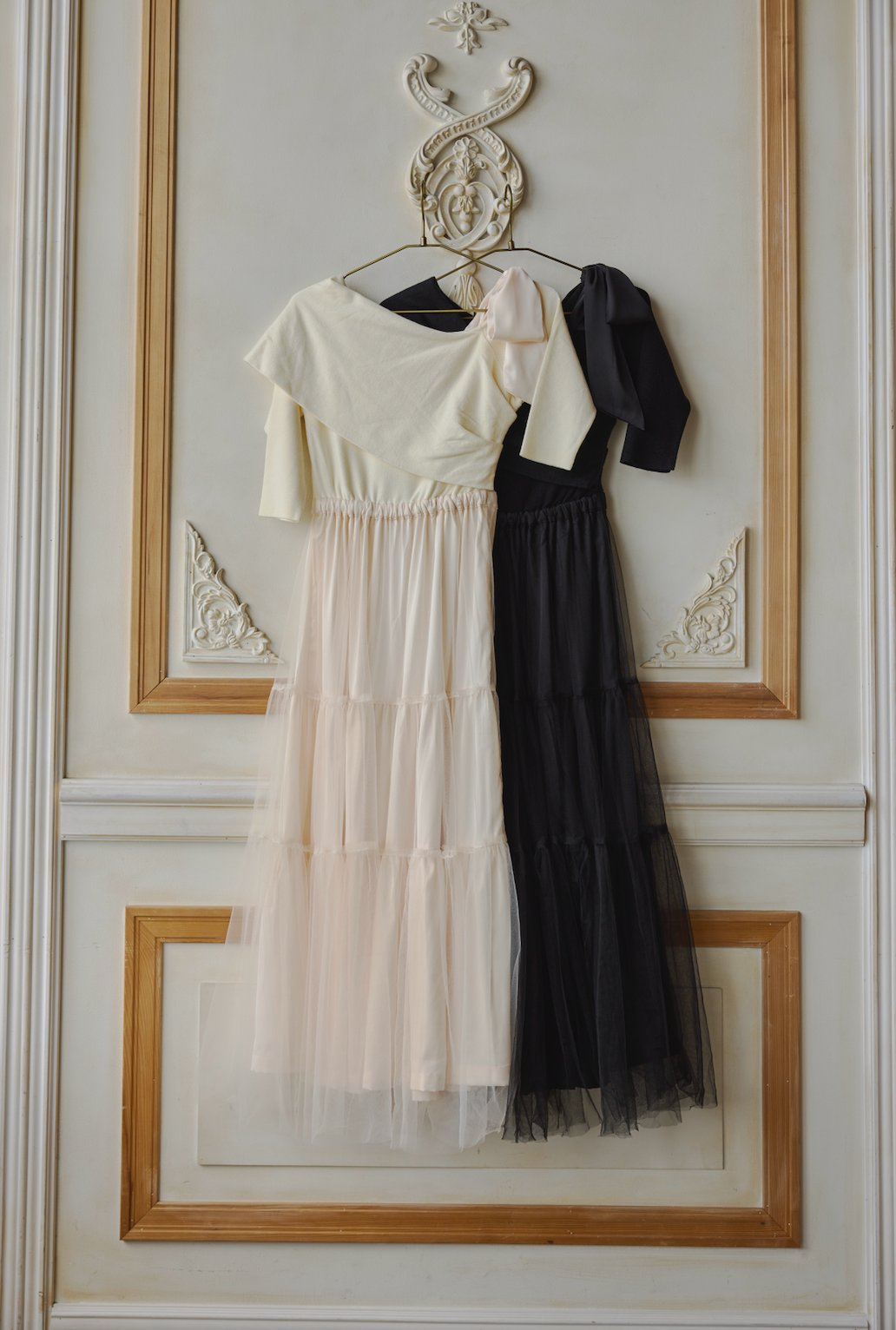 Tulle Knit docking Dress