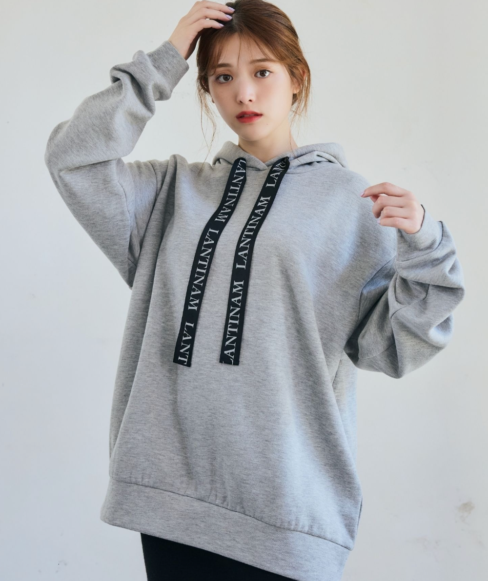 【Unisex】 Logo Tape Hoodie