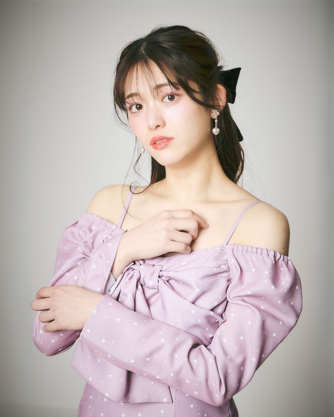 Heart Pattern Ribbon Dress