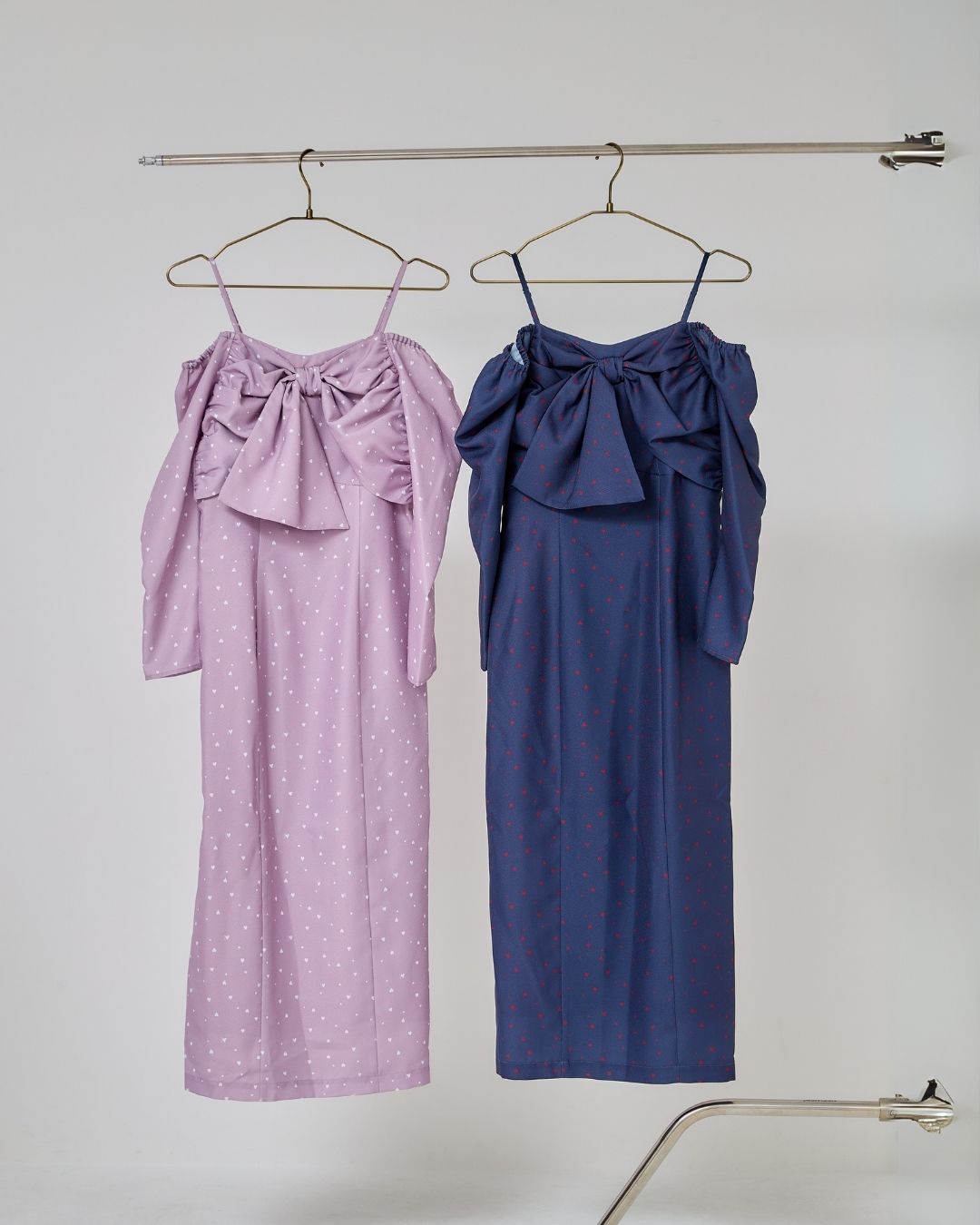 Heart Pattern Ribbon Dress