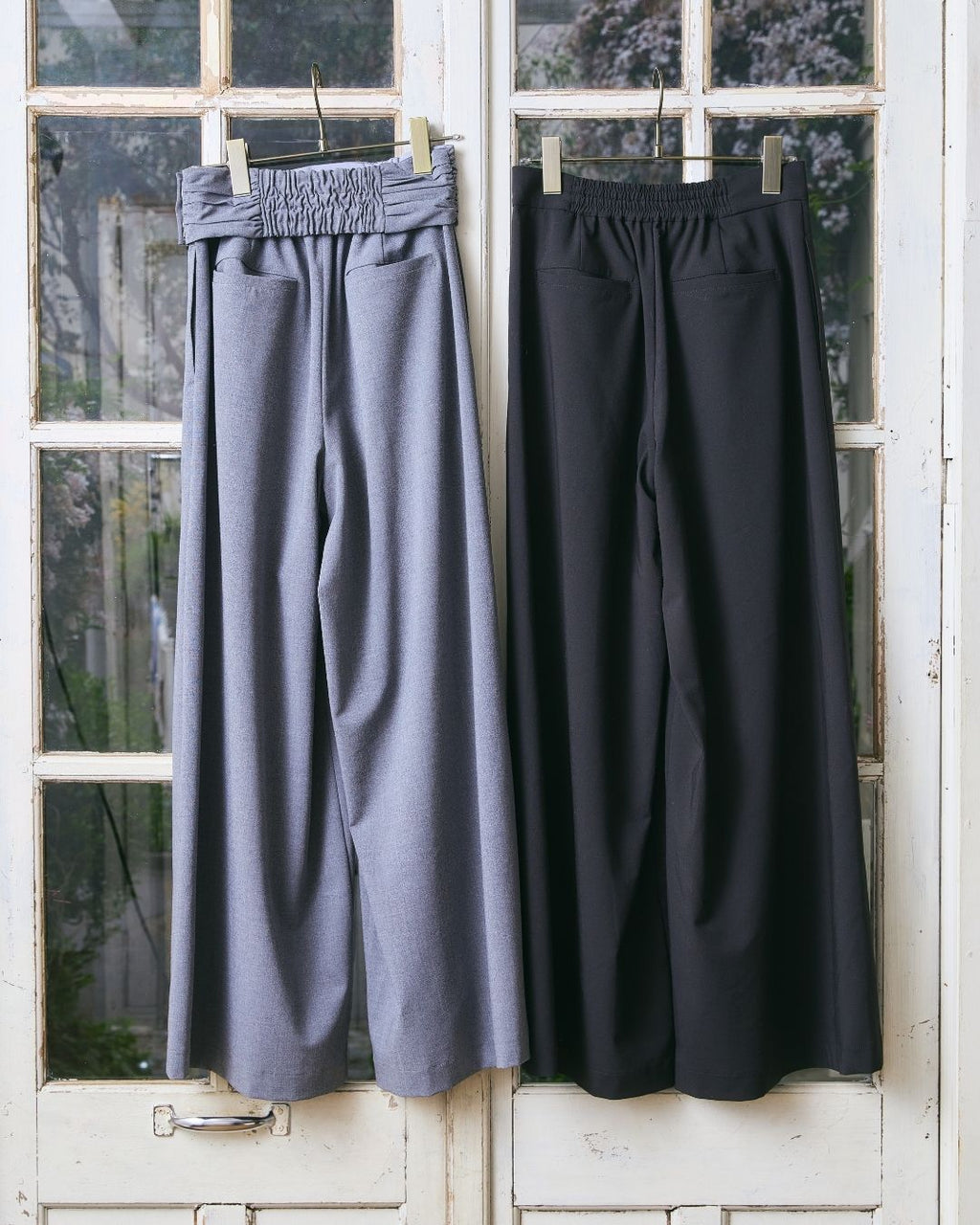 Gather Belt Set Pants