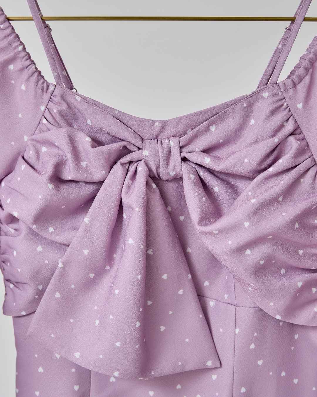 Heart Pattern Ribbon Dress