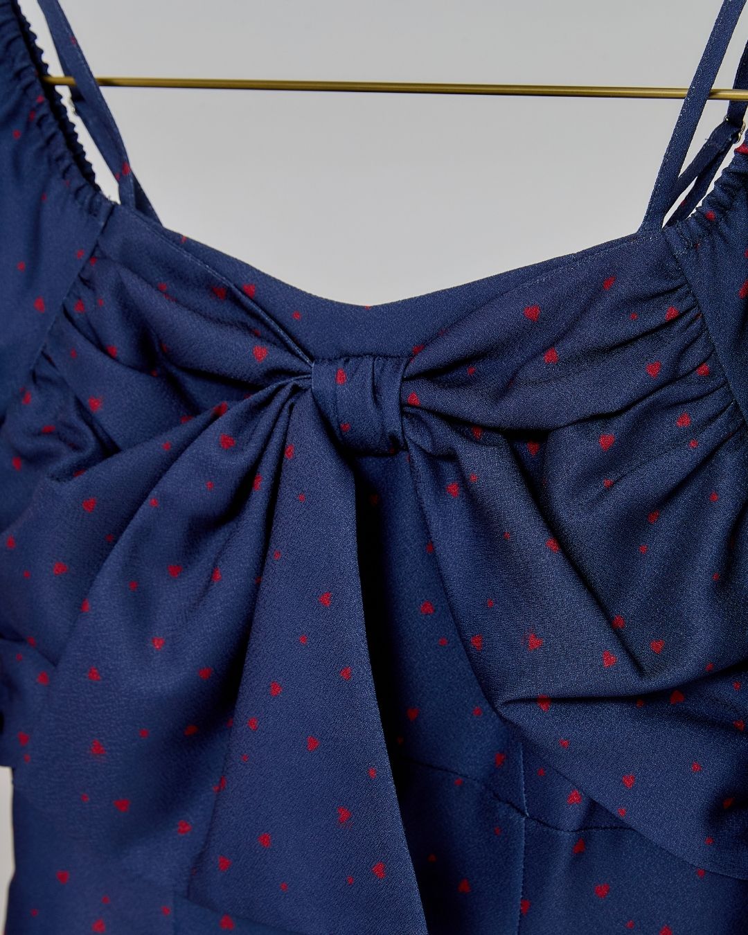 Heart Pattern Ribbon Dress