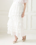 Asymmetry Frill Tiered Skirt