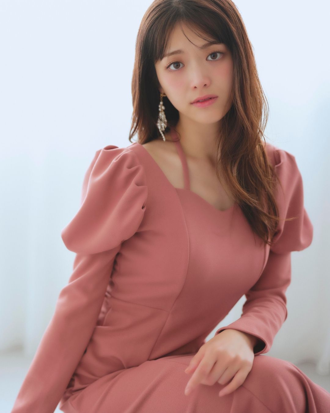 Stretch Puff Sleeve Dress