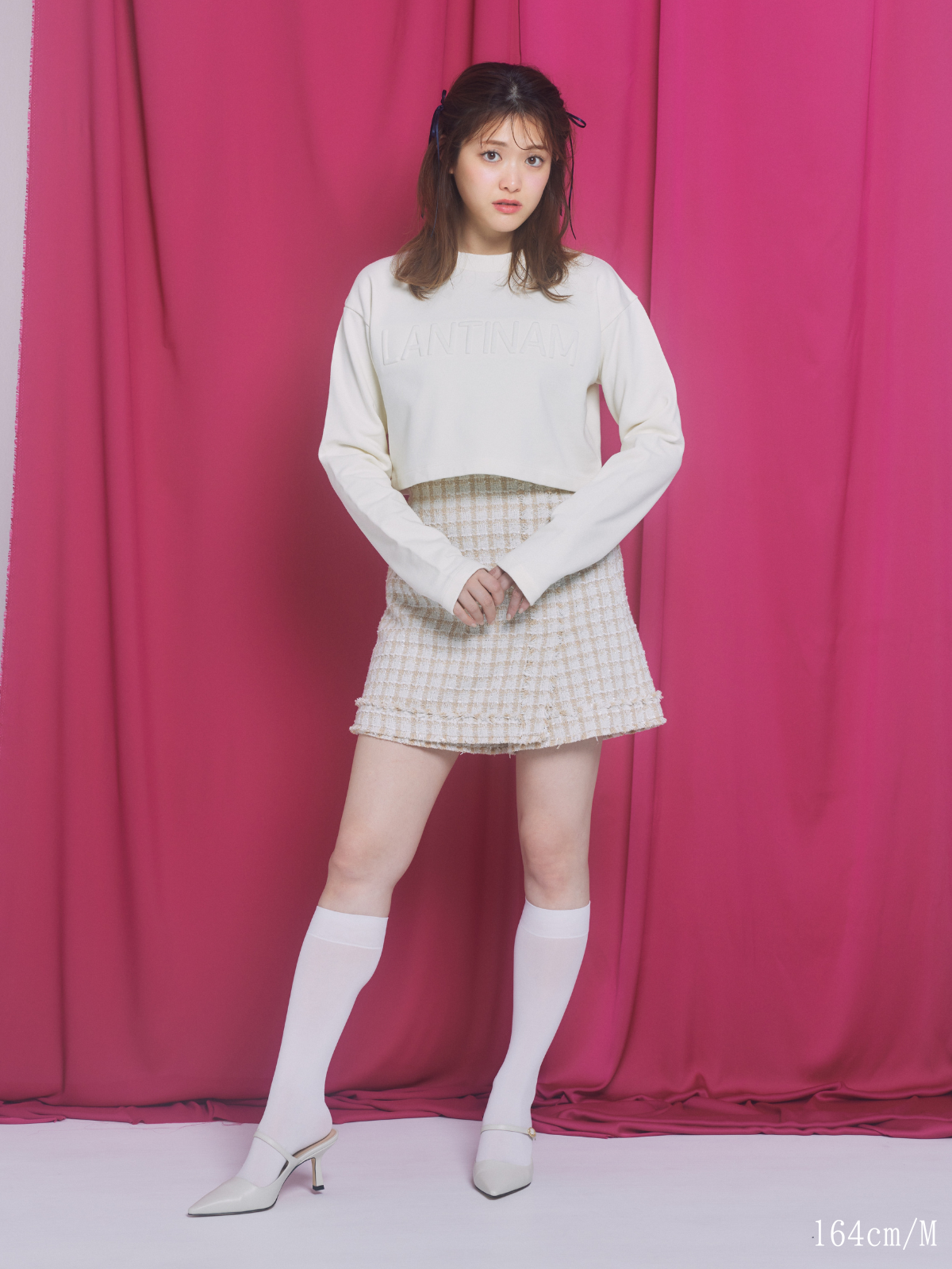 Check Tweed Skirt(short pants)