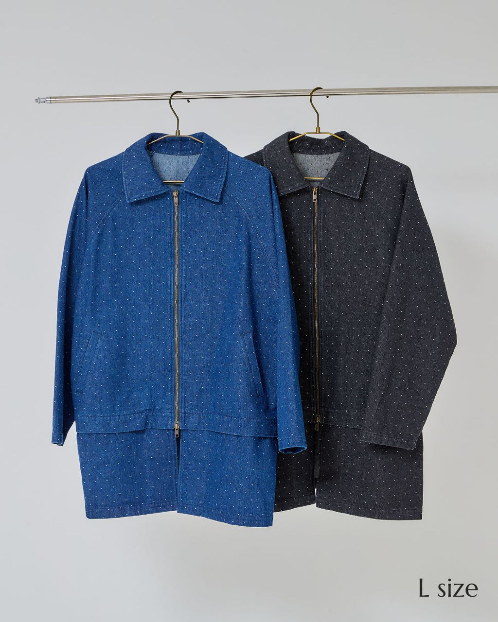 【UNISEX】Dot Denim Cover All