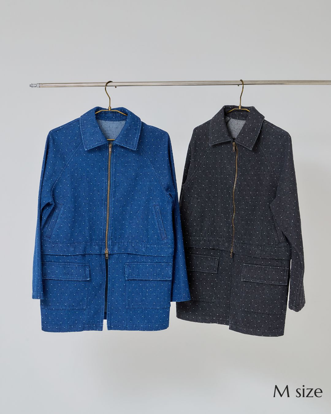 【UNISEX】Dot Denim Cover All