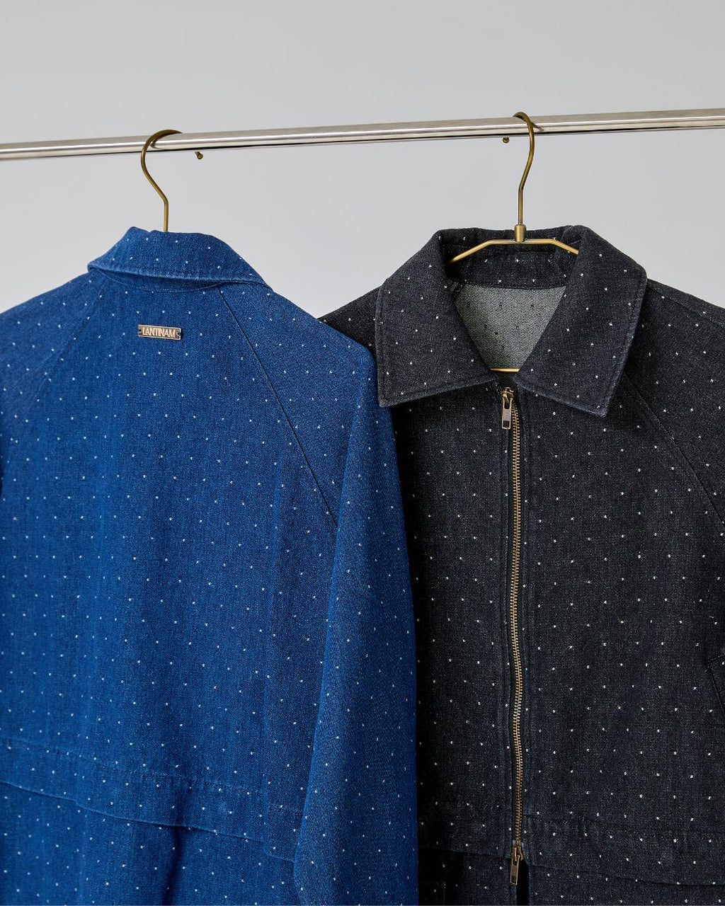 【UNISEX】Dot Denim Cover All