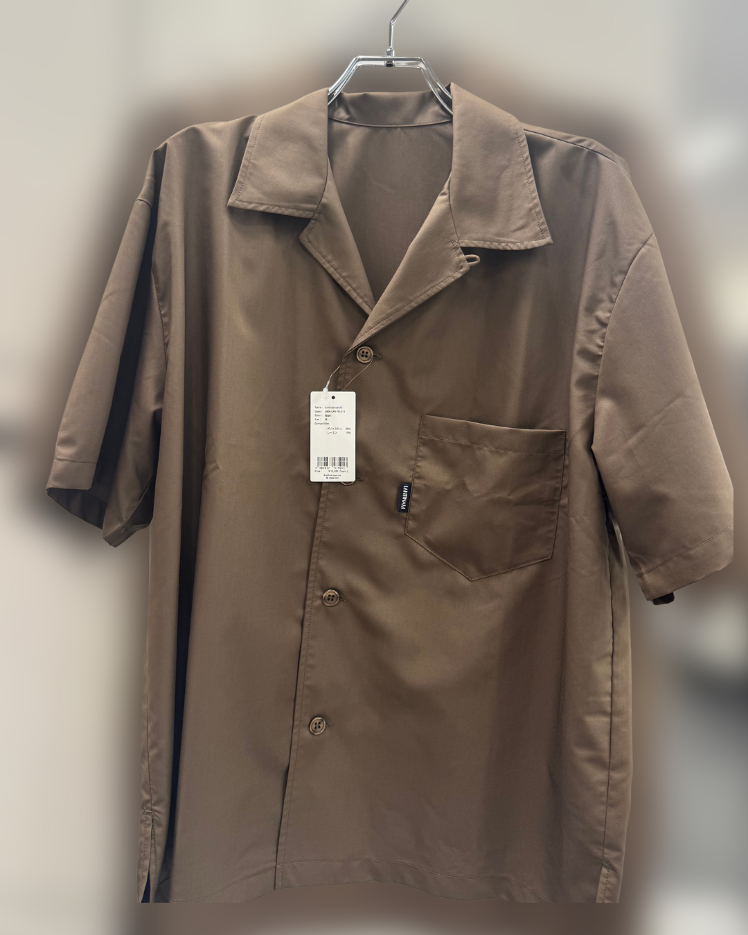 Summer open-collar shirt