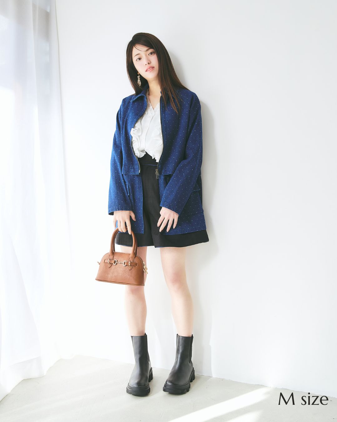 【UNISEX】Dot Denim Cover All