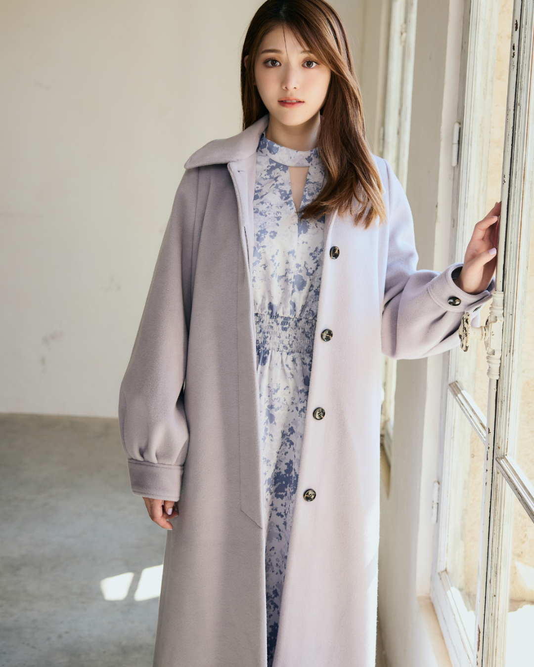 Soutien Collar Puff Sleeve Coat
