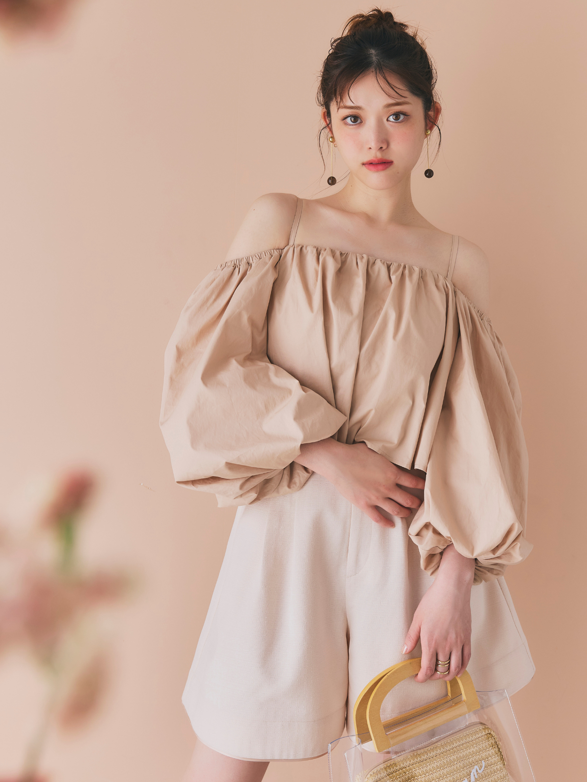 【GirlsAward着用】Satin Trimming Short Pants