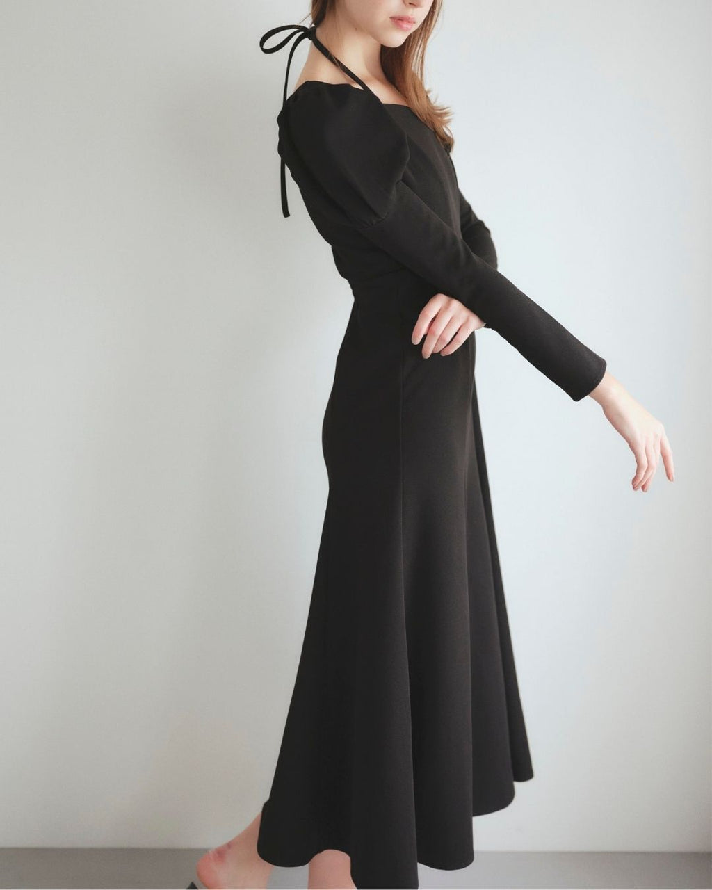 Stretch Puff Sleeve Dress