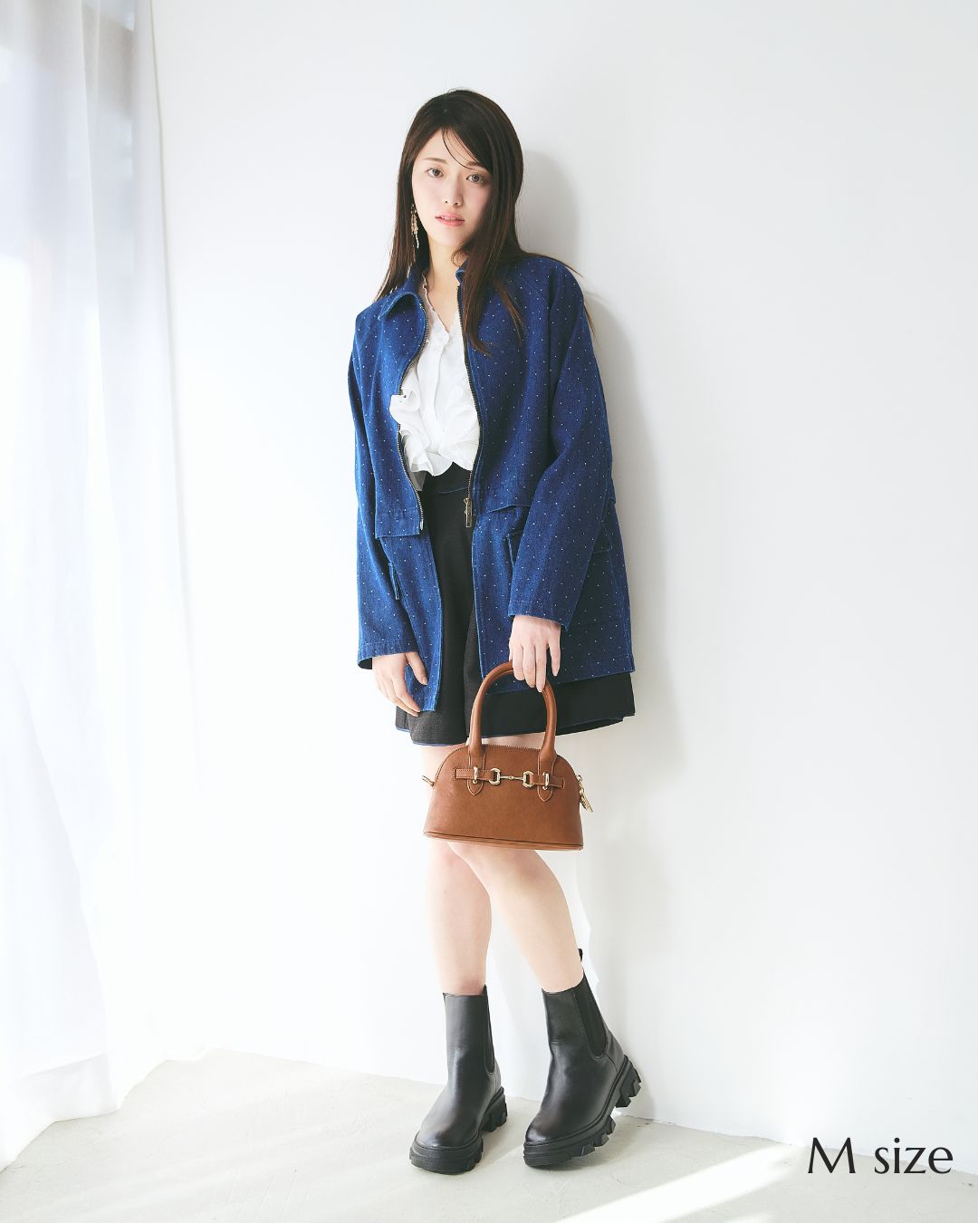 【UNISEX】Dot Denim Cover All