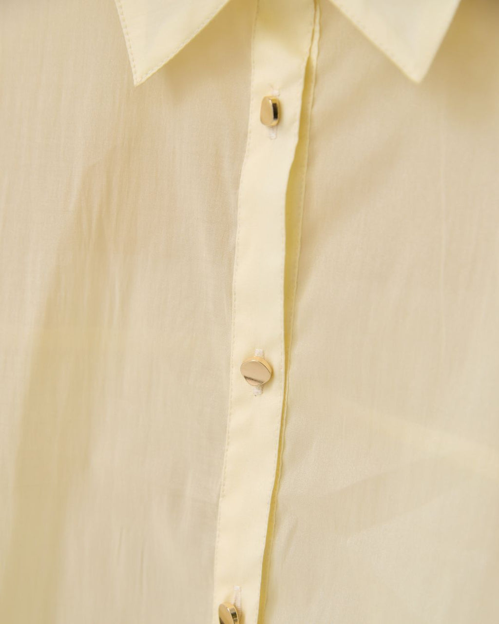 Ribbon Sleeve Sheer Shirt