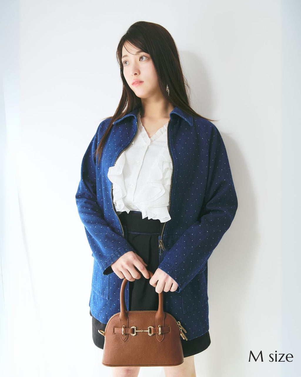 【UNISEX】Dot Denim Cover All