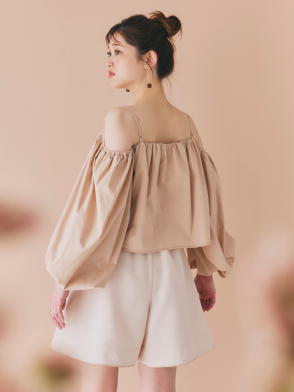 【GirlsAward着用】Satin Trimming Short Pants