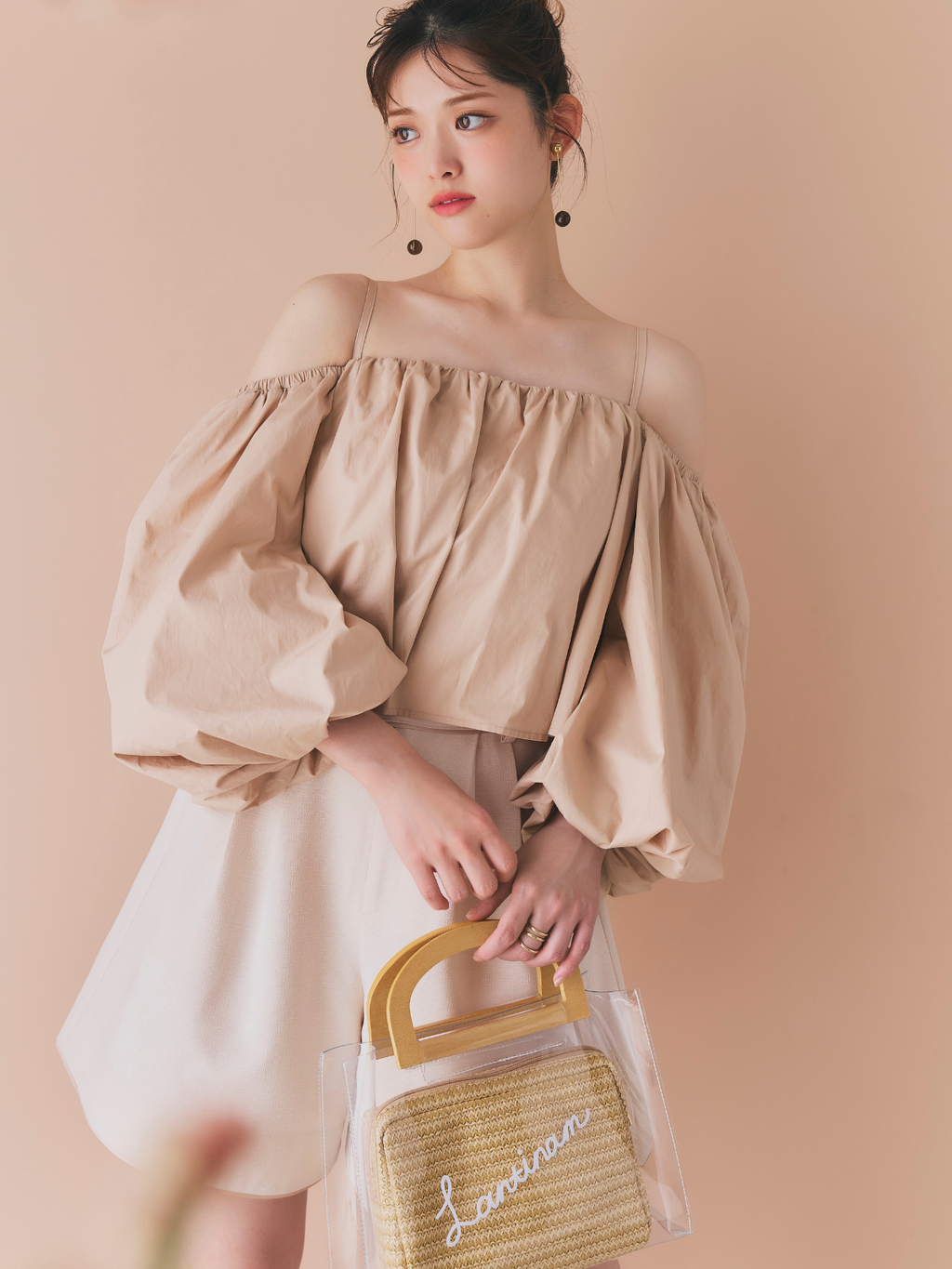 【GirlsAward着用】Satin Trimming Short Pants