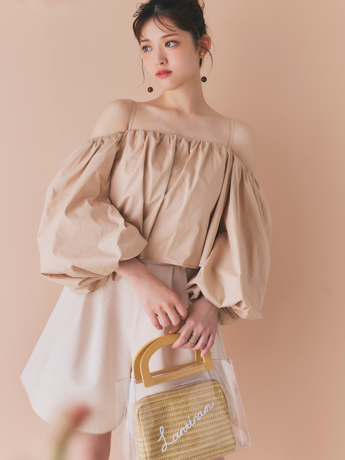 【GirlsAward着用】Satin Trimming Short Pants