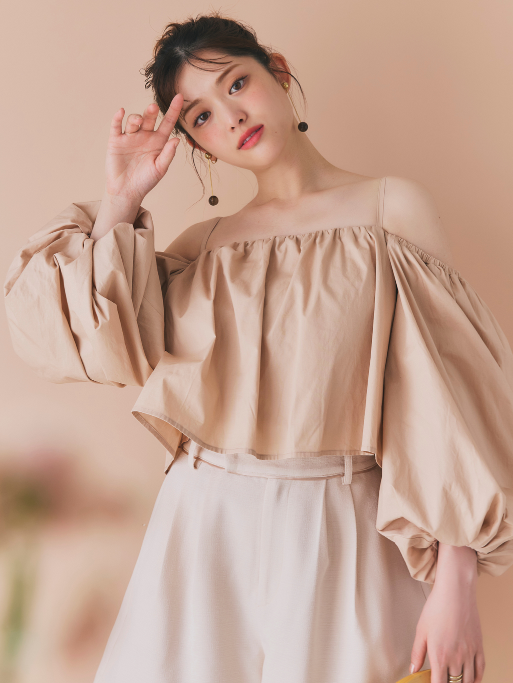 【GirlsAward着用】Satin Trimming Short Pants